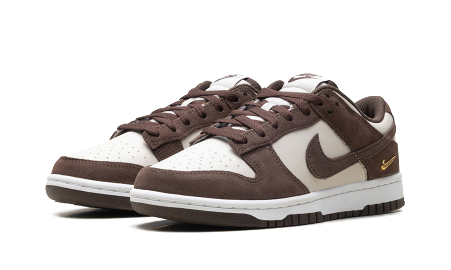 Dunk Low Suede WMNS "Light Orewood Brown / Baroque Brown / White" IO4244 102