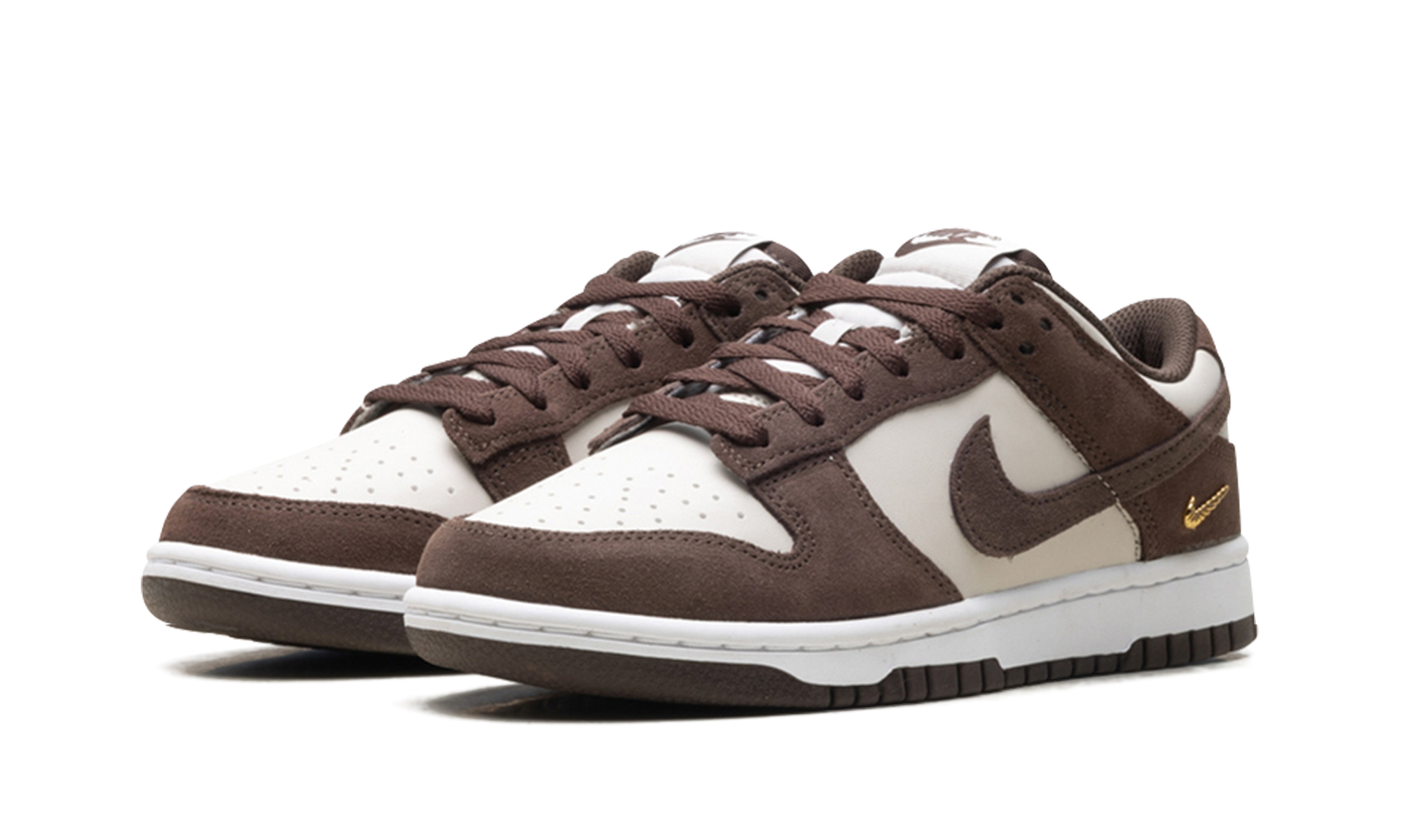 Dunk Low Suede WMNS "Light Orewood Brown / Baroque Brown / White" IO4244 102