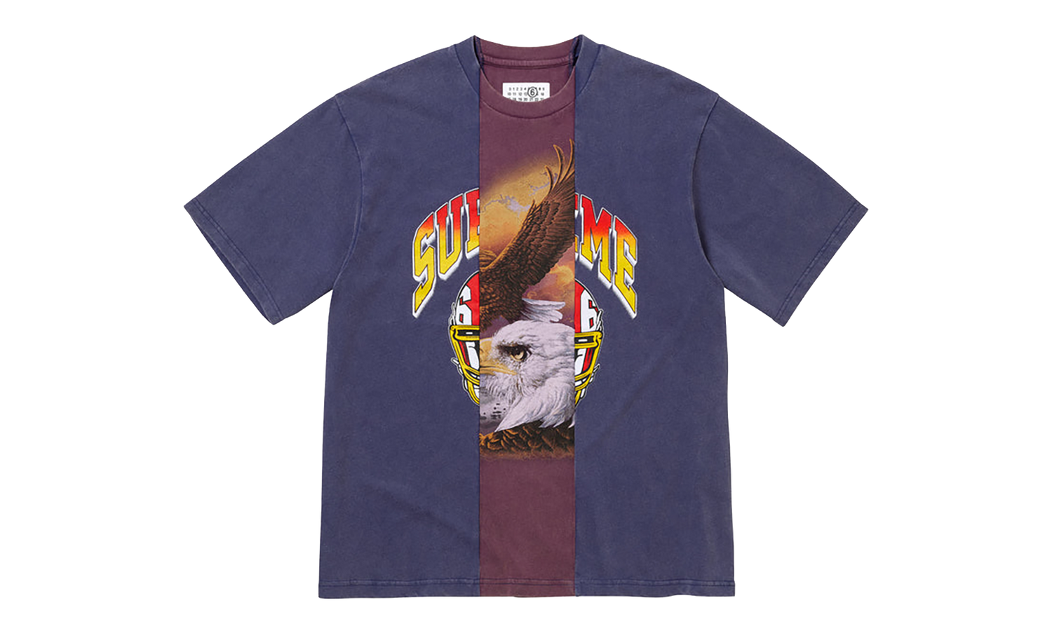 MM6 Maison Margiela Split S/S Top "SS26 - Navy" SU27179