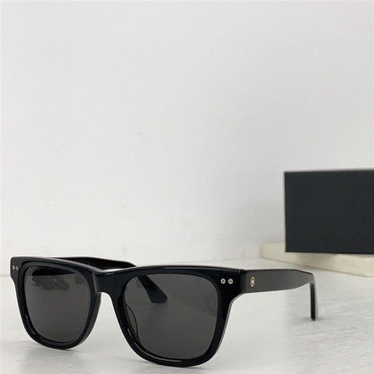 Mont Blanc Sunglasses MB 0254 S 001 Black / Silver Grey Lens Aviator 53-18🏎