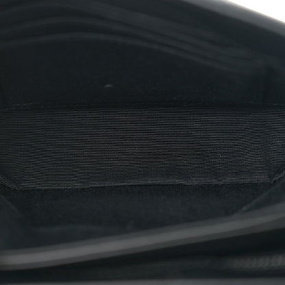 Calfskin Y Quilted Monogram Monochrome Toy Loulou Crossbody Bag Black