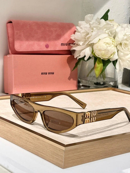 Miu Miu Glimpse oval-frame Acetate - 54 -07ZS Women&