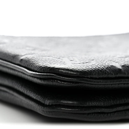 Empreinte Double Zip Pochette Black