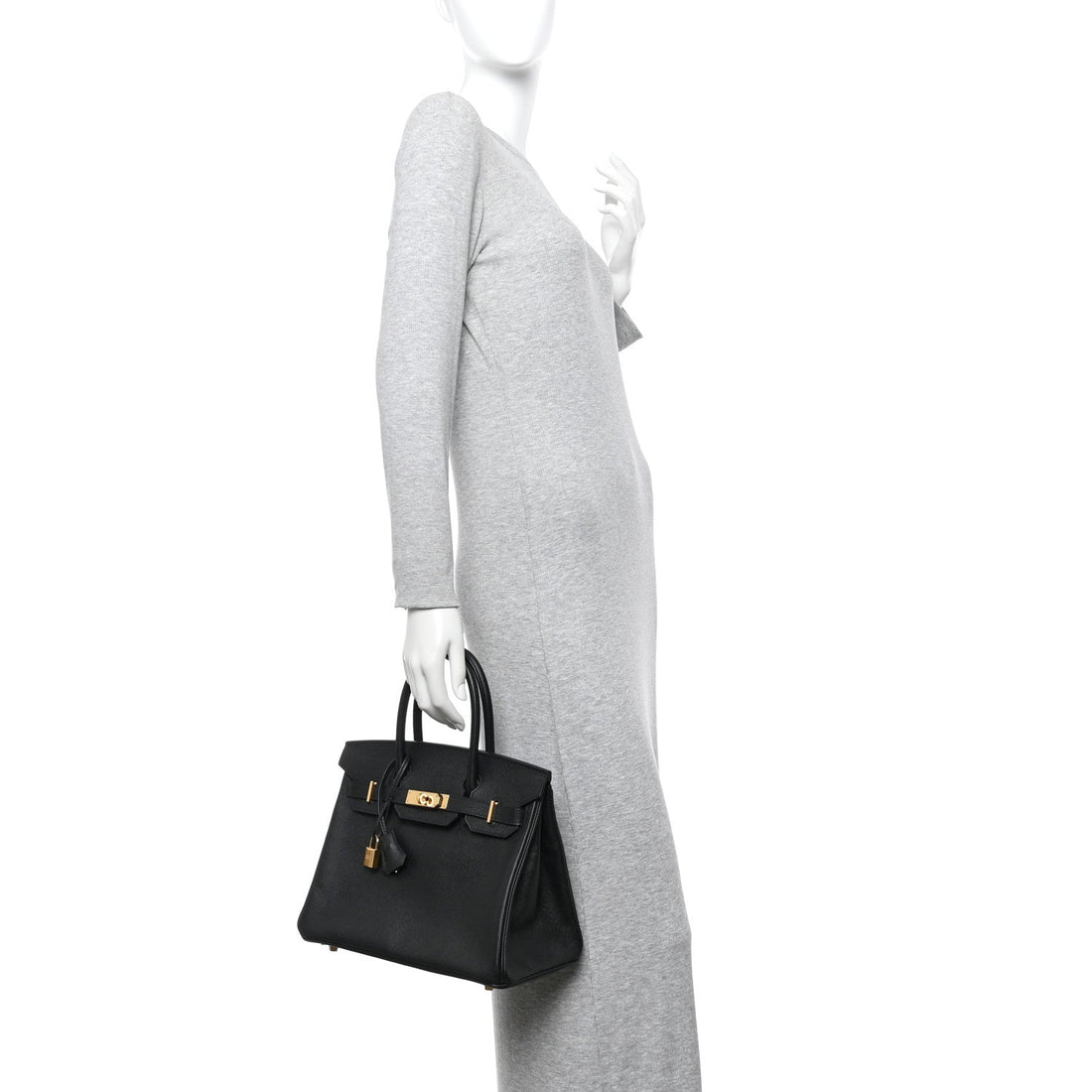 Epsom Birkin 30 Black