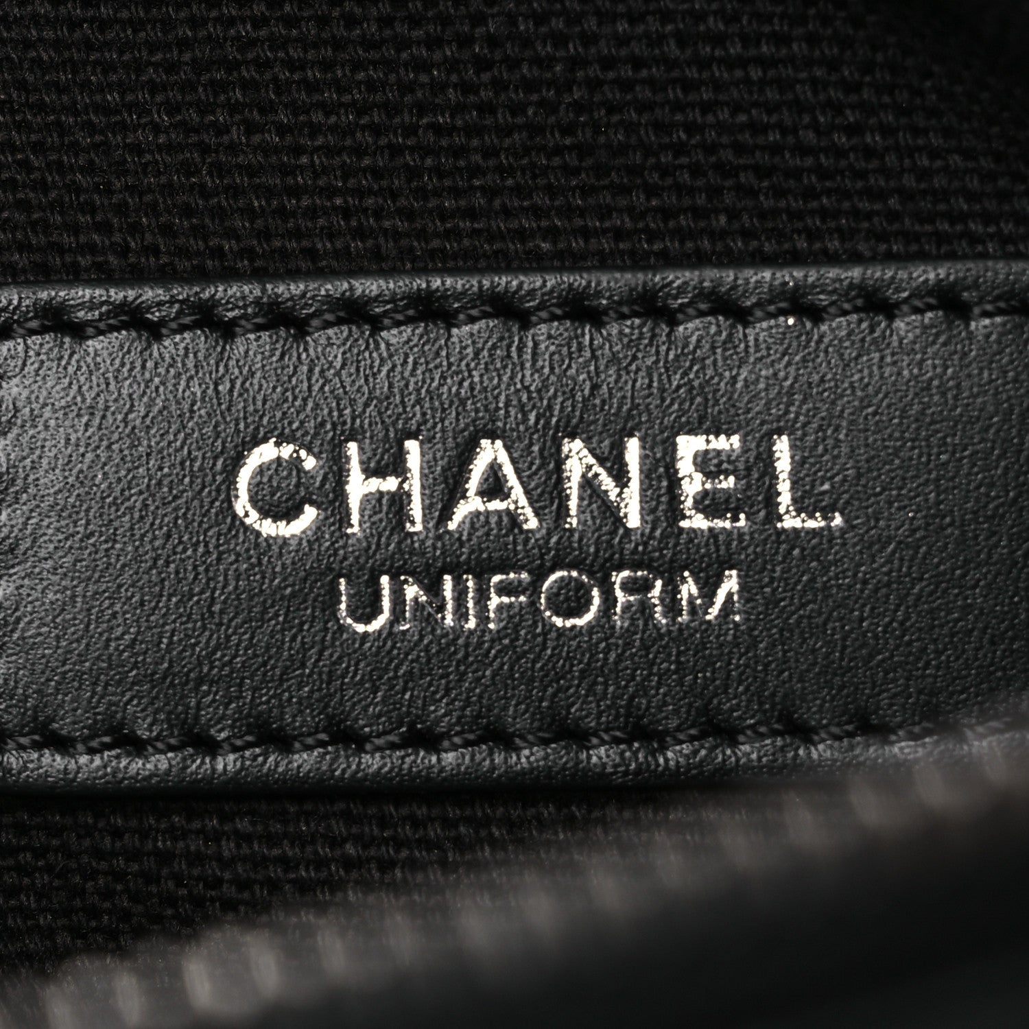Calfskin Quilted Uniform Waist Belt Bag Black