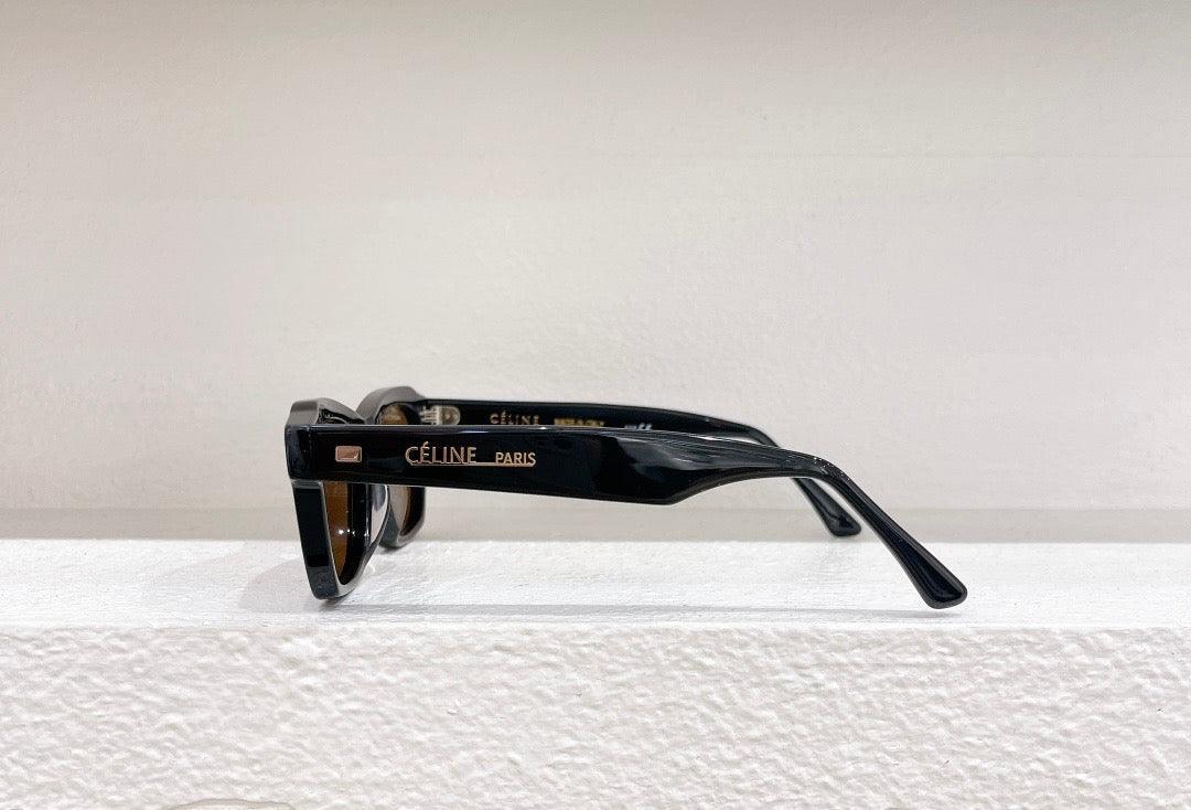 CELINE Rectangular Cat Eye Sunglasses CL40058I Black Women's Sunglasses ✨