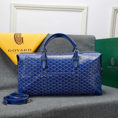 Goyard Boston 50 Bag In Goyardine Canvas Travel Bag Luggage ✨