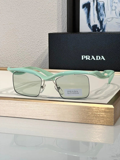 PRADA PR A15S - BLACK-PEACH-GREEN | SUNGLASSES Unisex  🟥