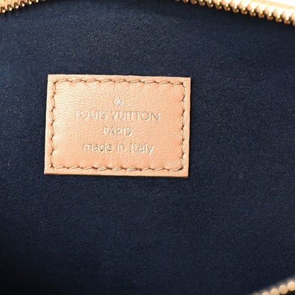 Lambskin Embossed Monogram Coussin PM Camel