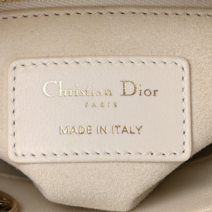 Lambskin Cannage Mini Lady Dior Latte