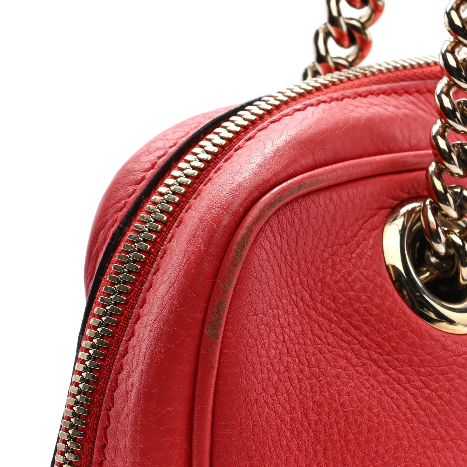 Pebbled Calfskin Small Soho Bowler Begonia Pink