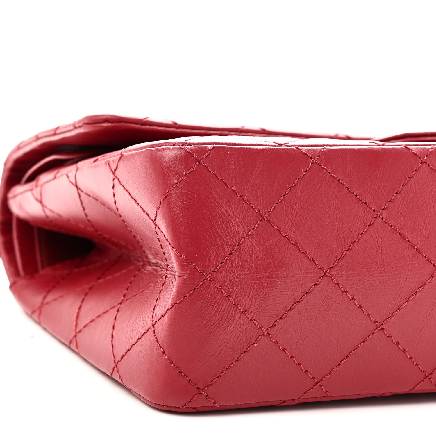 Aged Calfskin Quilted 2.55 Reissue 226 Flap Red