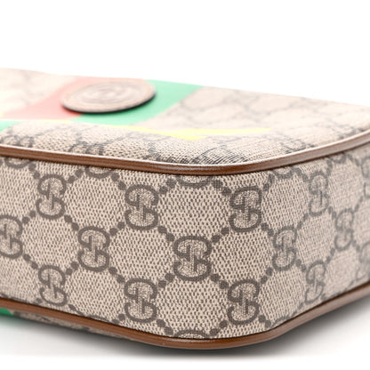 GG Supreme Monogram Azalea Calfskin Fake/Not Small Retro Interlocking G Belt Bag 90 36 Beige Ebony Brown Sugar