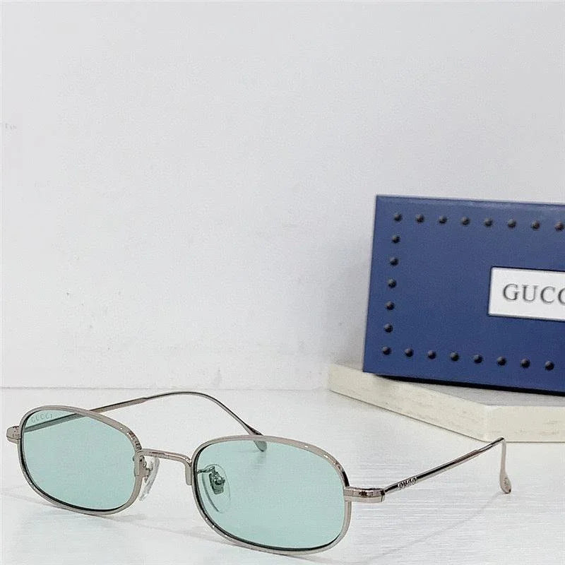 GUCCI Rectangular Frame 2024 in metal frame New Season GG1648S Sunglasses  ✨