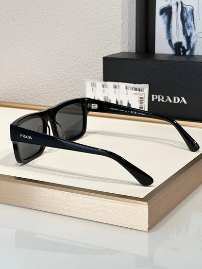 Prada PR A10S Rectangular Brown POLARISED Men&