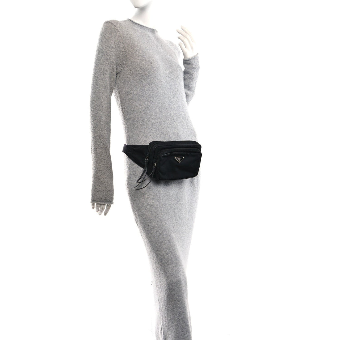 Tessuto Nylon Belt Bag Black