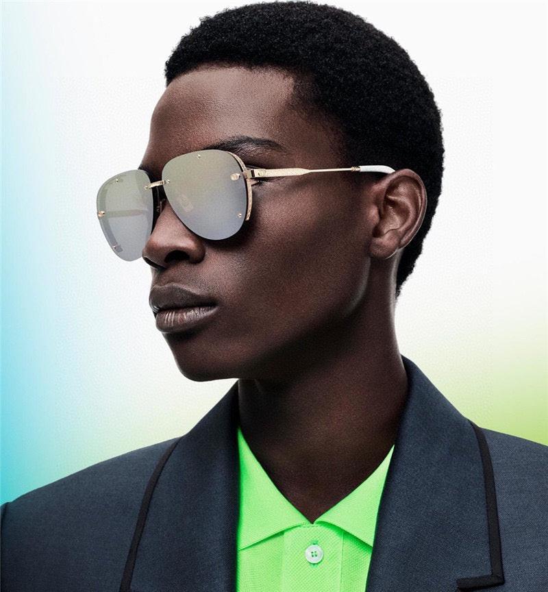 DIOR HOMME NeoDior S4U Mirrored Rectangular Sunglasses✨