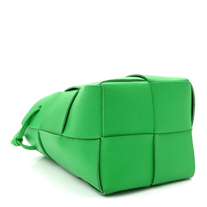 Nappa Maxi Intrecciato Mini Cassette Bucket Bag Parakeet