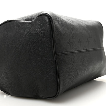 Calfskin Monogram Speedy P9 Bandouliere 30 Ultra Black