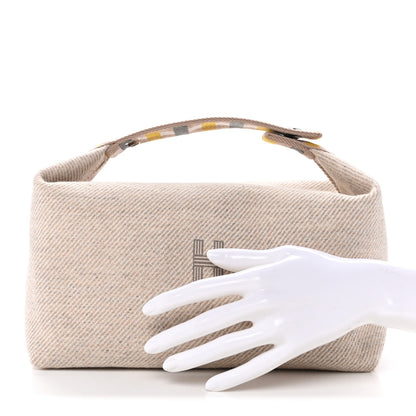 Wool Large Au Carre Bride-A-Brac Pouch Seigle