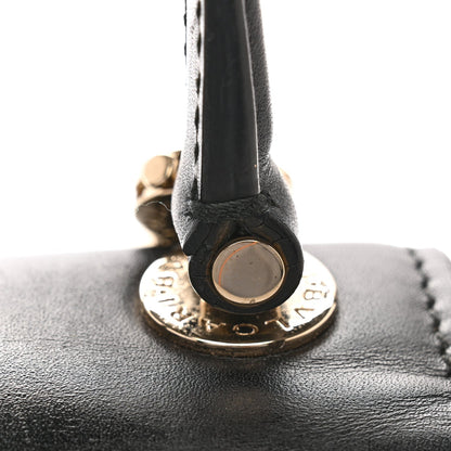 Calfskin Studded Serpenti Forever Top Handle Black