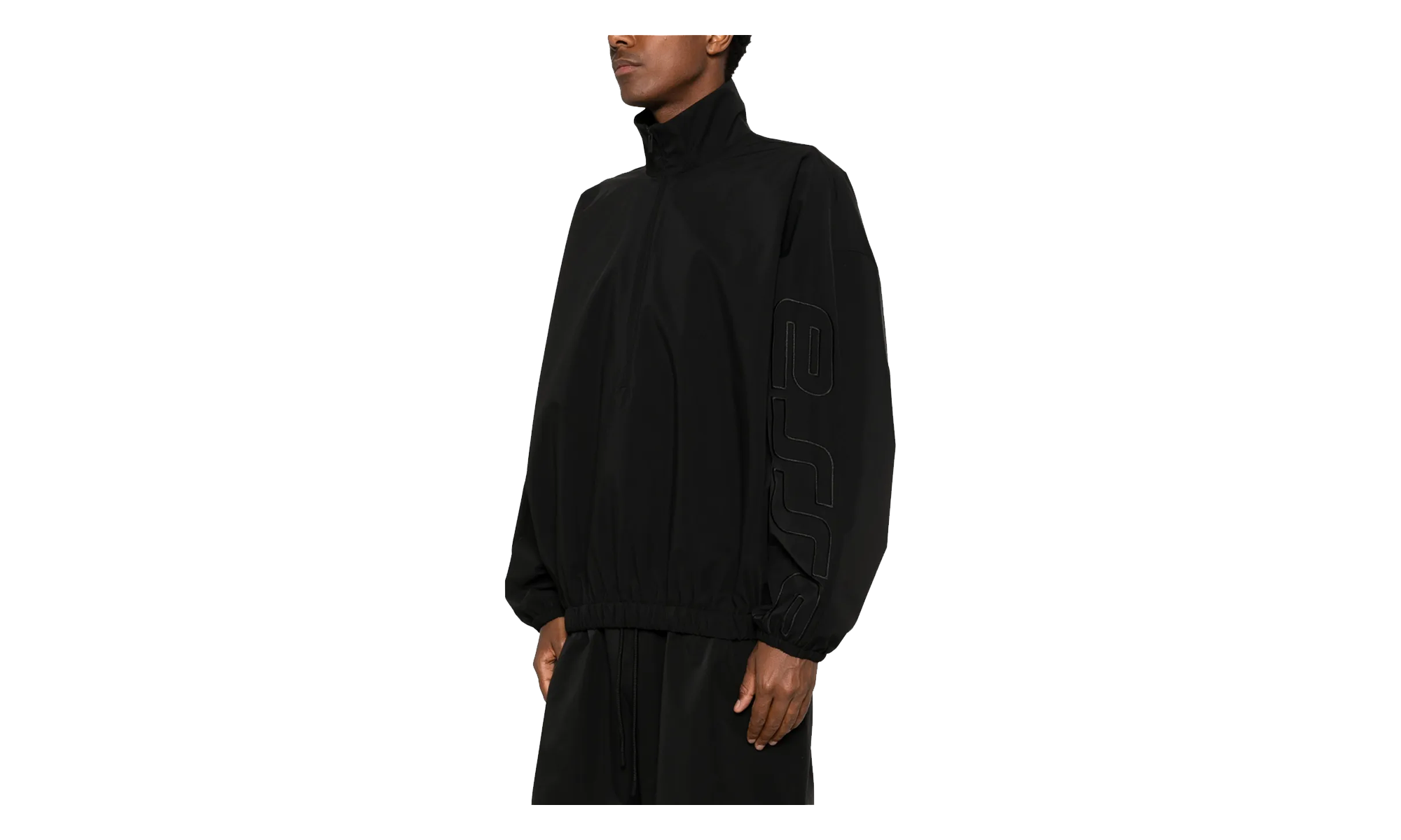 Active Trace Half Zip Track Jacket "Vintage Black" 192SP266741F