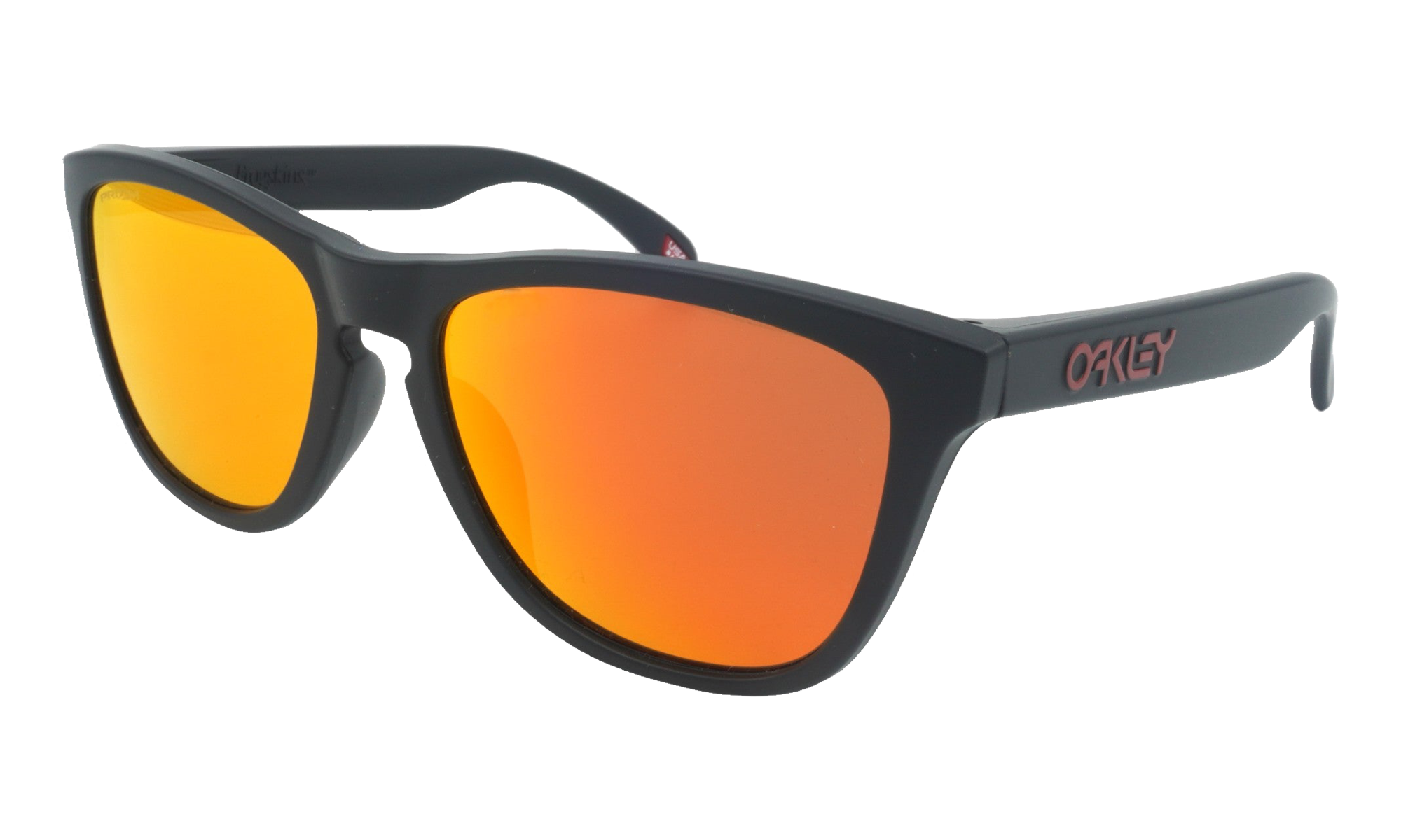 (Asian Fit) Frogskins Sunglasses "Matte Black / PRIZM Ruby" OO9245 63