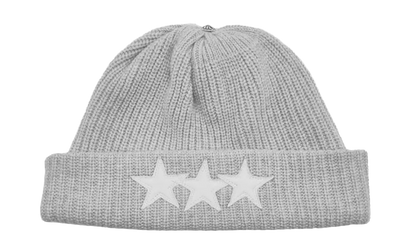 Triple Star Patch Beanie "Grey" CHRM1470