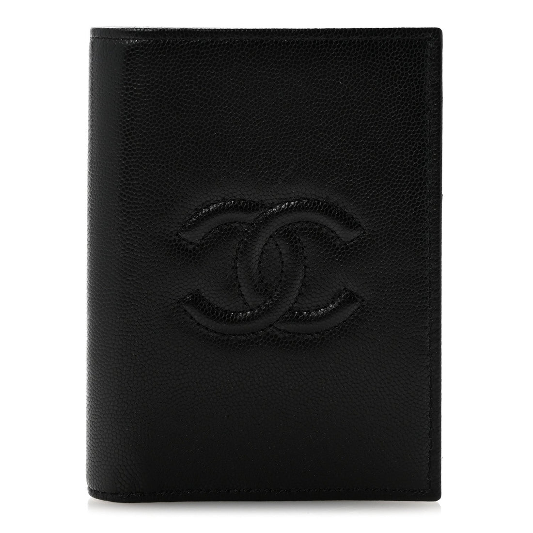 Caviar Timeless Passport Holder Black