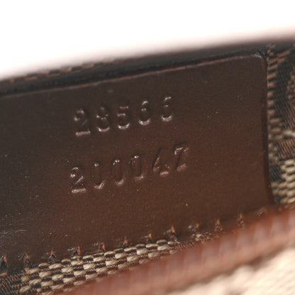 GG Monogram Web Double Pocket Belt Bag Ebony