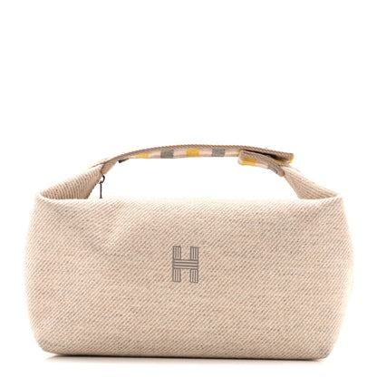 Wool Large Au Carre Bride-A-Brac Pouch Seigle