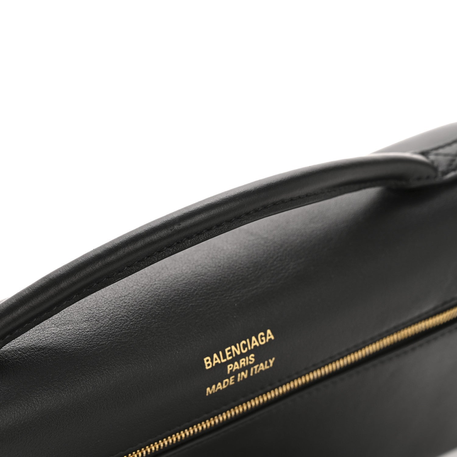 Smooth Calfskin Small Bel Air Clutch On Strap Black Black