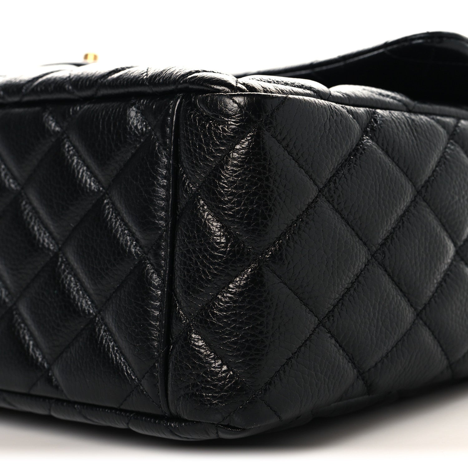 Caviar Quilted XXL Travel Flap Bag Black