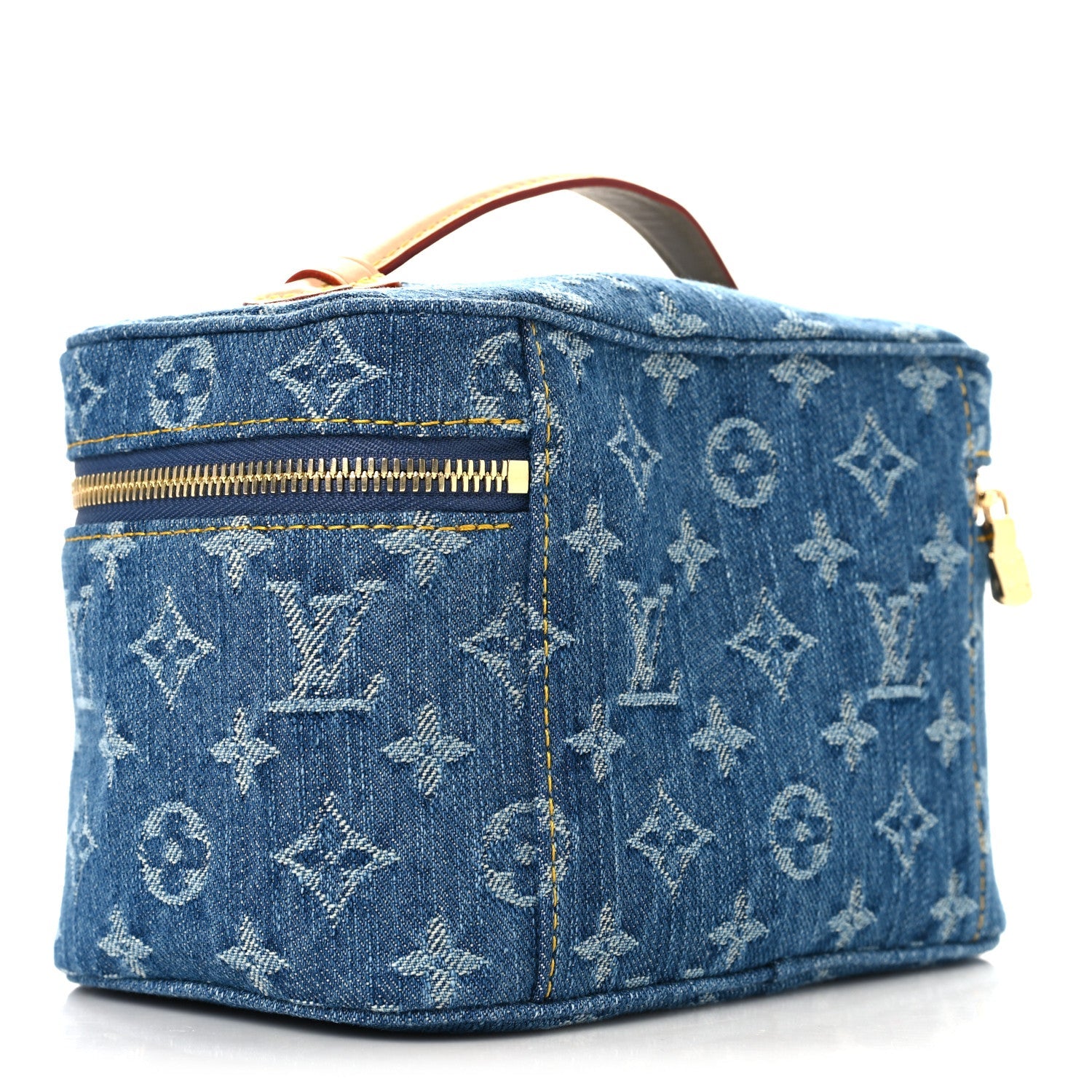 Monogram Denim Nice Mini Blue Blue