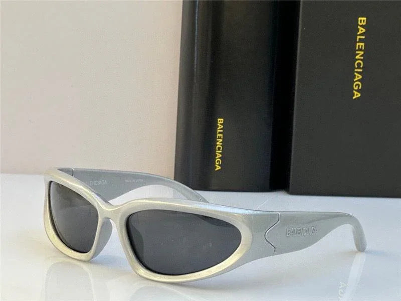 BALENCIAGA 0157S Swift oval-frame Sunglasses 🖤