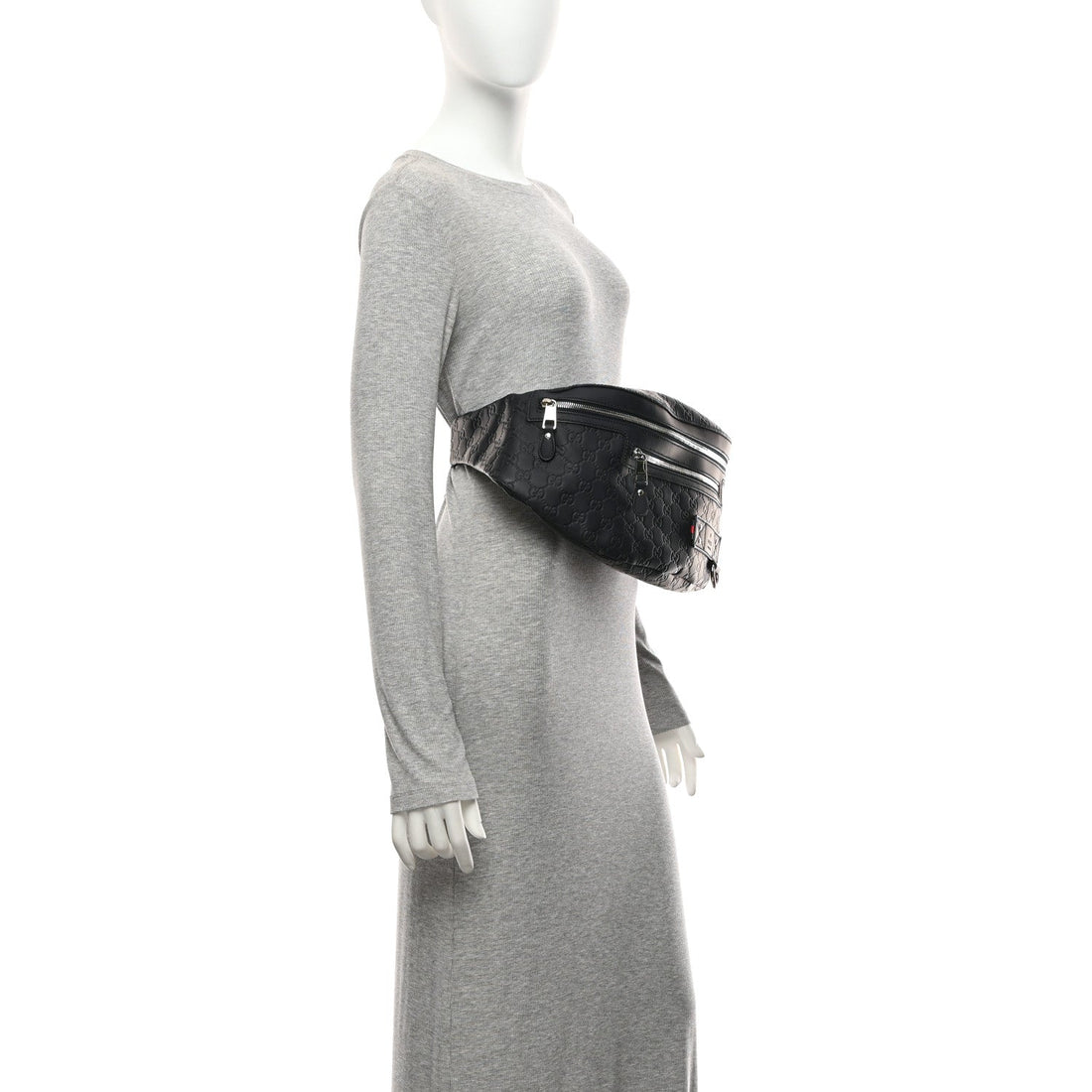 Guccissima Web Belt Bag Navy