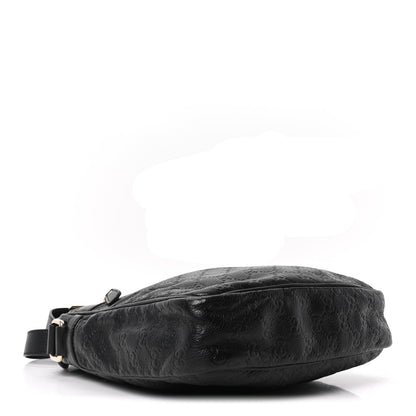 Guccissima Flat Messenger Bag Black