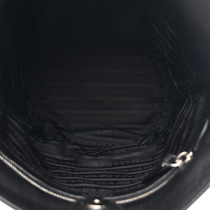 Vitello Daino Bucket Bag Black