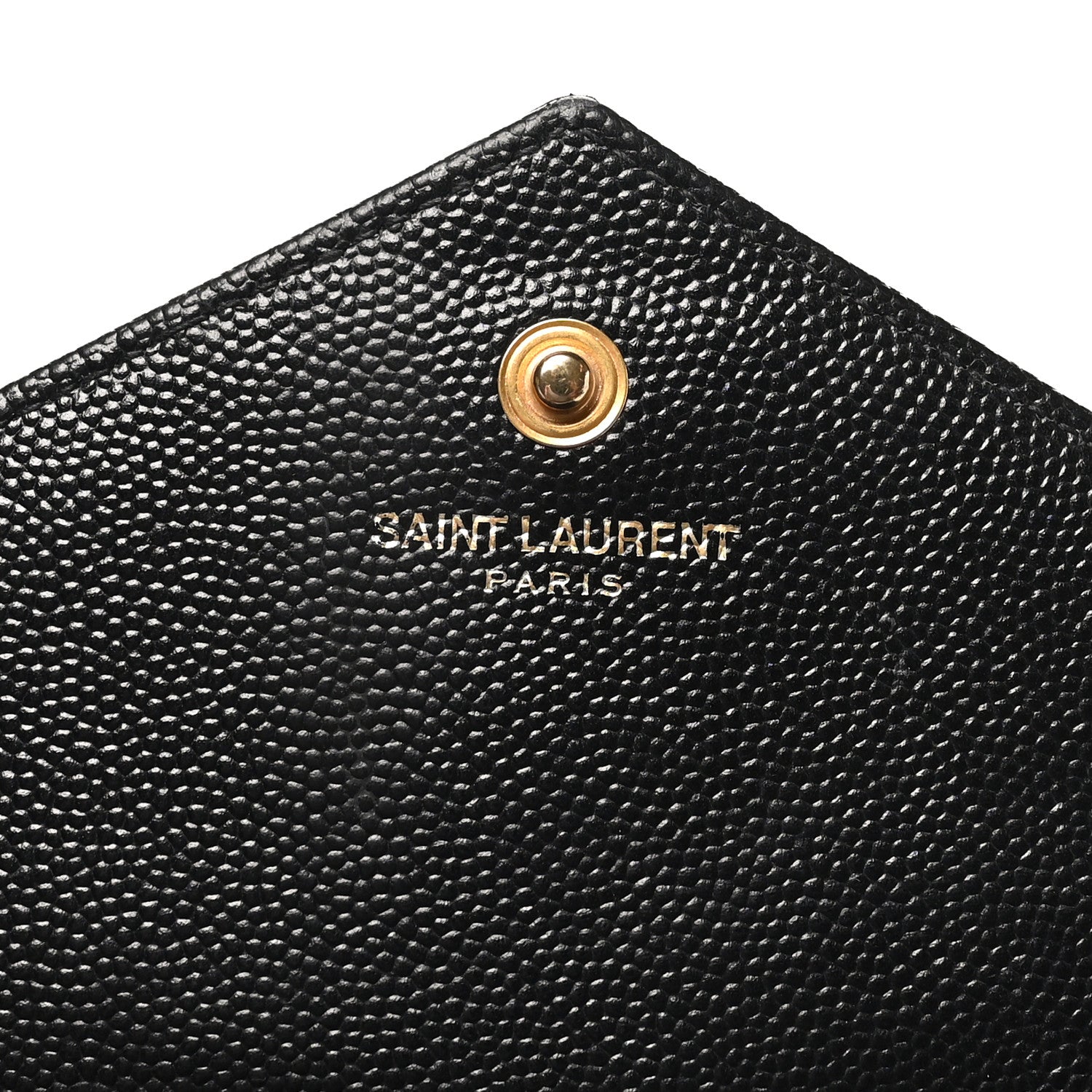 Grain De Poudre Matelasse Chevron Monogram Chain Wallet Black