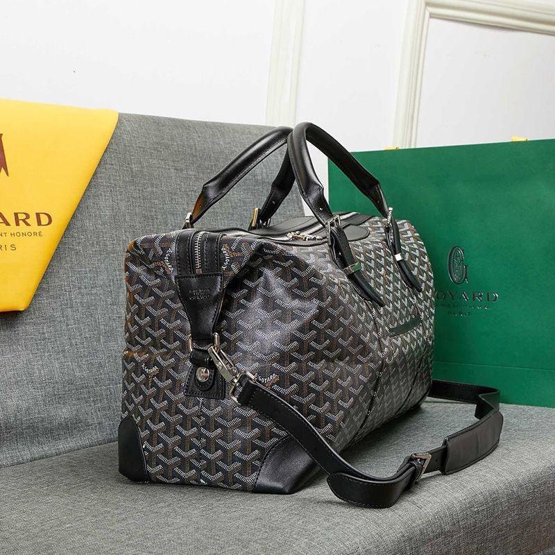 Goyard Boston 50 Bag In Goyardine Canvas Travel Bag Luggage ✨
