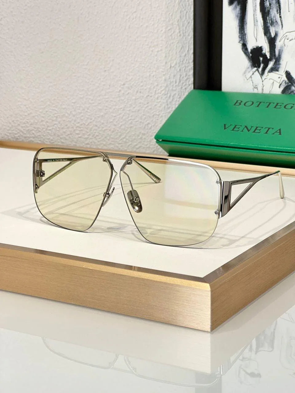BOTTEGA VENETA BV 1065S 005 Unisex Sunglasses✨