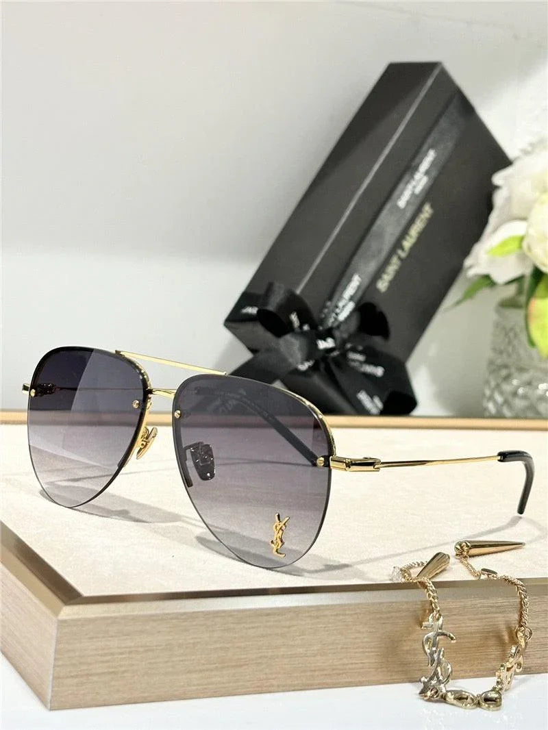 YSL Saint Laurent 11M Classic Sun Aviator Unisex Sunglasses ✨