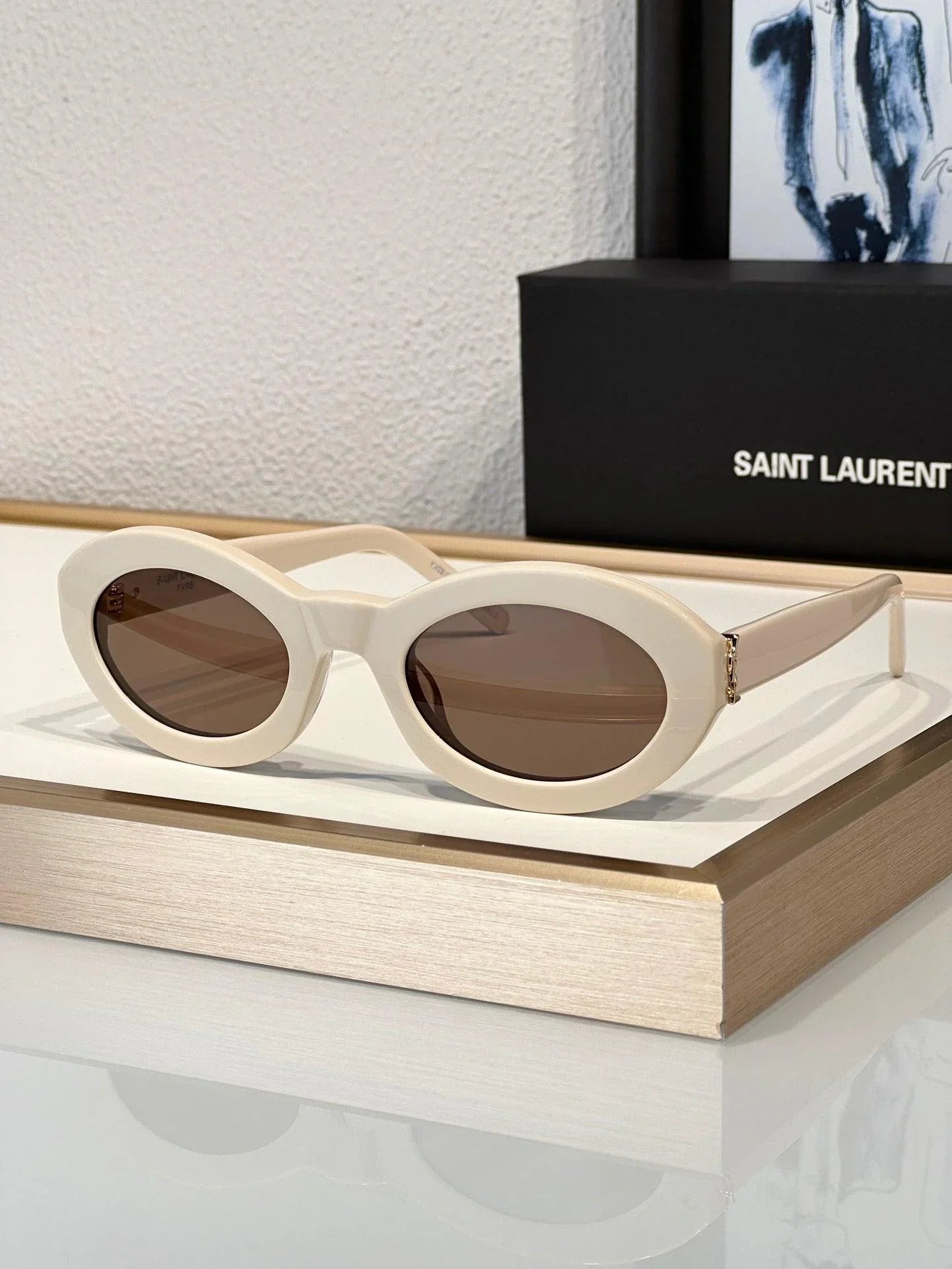 YSL 2024 Saint Laurent Women's Cat Eye SL M136 Sunglasses-7 Colors ✨