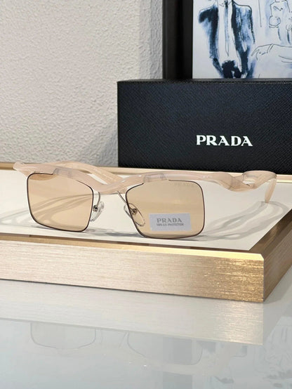 PRADA PR A15S - BLACK-PEACH-GREEN | SUNGLASSES Unisex  🟥
