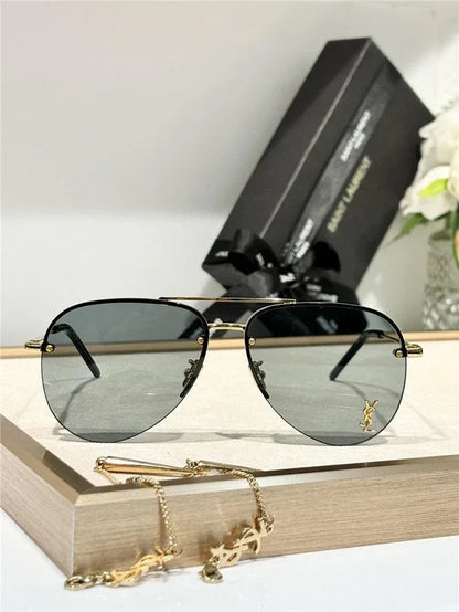 YSL Saint Laurent 11M Classic Sun Aviator Unisex Sunglasses ✨