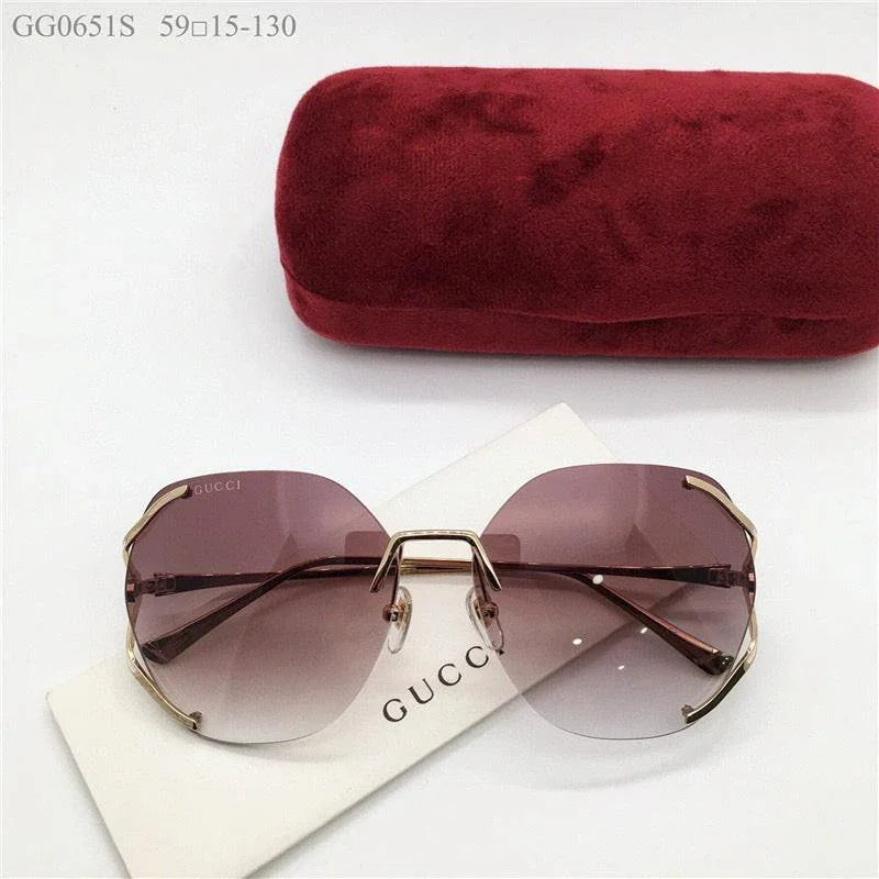 GUCCI 0651S Square 60mm Aviator Sunglasses ✨