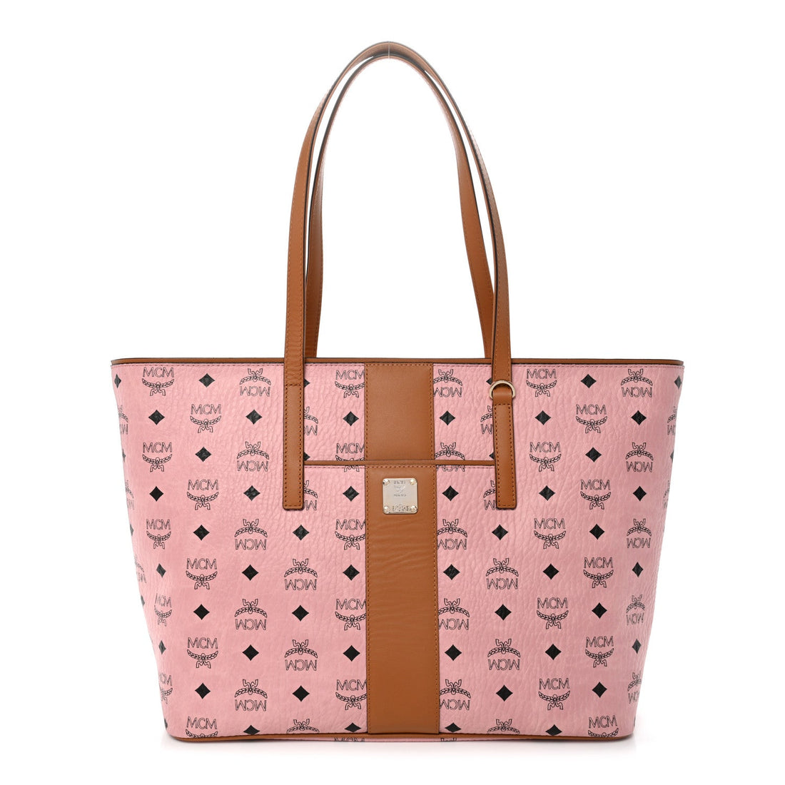 Visetos Medium Anya Zip Top Shopper Tote Soft Pink