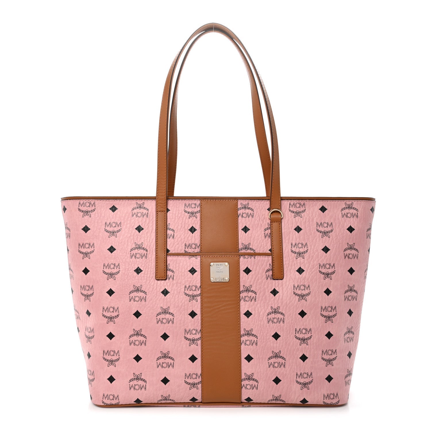Visetos Medium Anya Zip Top Shopper Tote Soft Pink