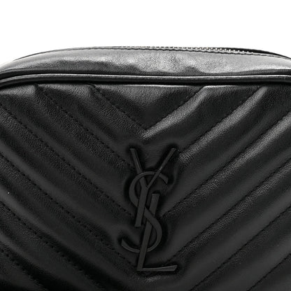 Calfskin Matelasse Monogram Lou Belt Bag Black