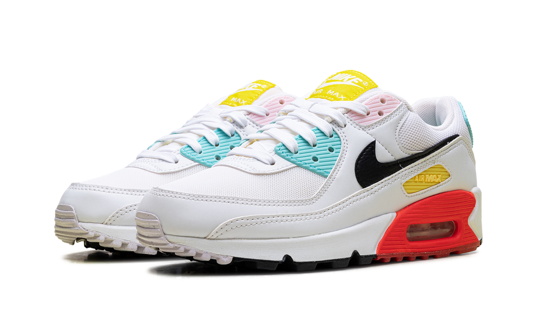Air Max 90 WMNS "White / Black / Pink Foam / Bright Crimson" FZ3622 100